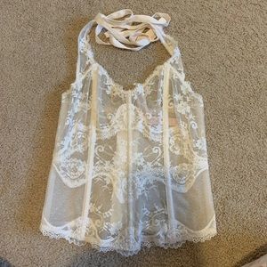 Victoria’s Secret sheer corset top